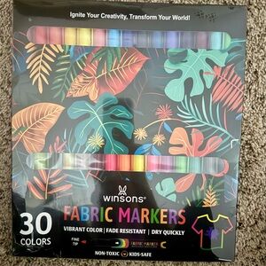 Winsor's Fabric Markers - 30 Color Set